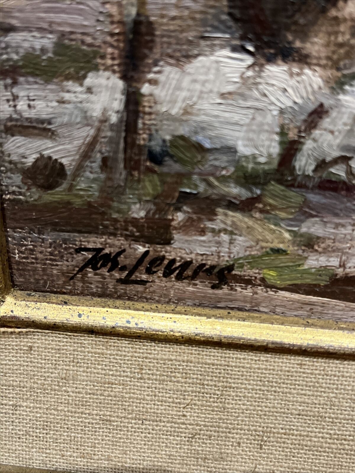 Signed Oil On Canvas In Original Frame.