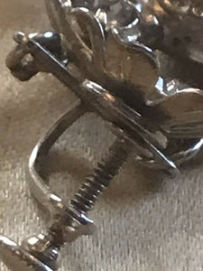 Vintage Unusual Telephone And Chair Screwback Earrings