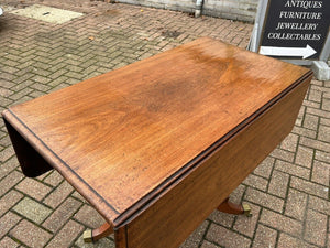Victorian Mahogany Lamp/ Sofa Table. Drop Sides, With A Drawer.