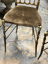 Mid Century Brass Chiavari Chairs