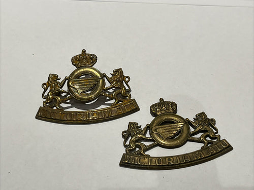 Pair Of Cap Badges