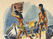 Originally Watercolour Illustrations Works By N Osten Sacken
