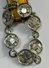 Vintage Stamped Finland Silver Tone Multicoloured Stone Brooch