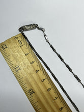 Vintage Silver Tone Butterfly Flowers Paste Necklace