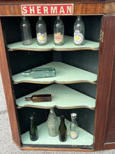 Antique Mahogany Corner Cupboard, Shop Cabinet