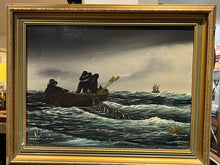Maritime Signed Oil On Canvas :- Morley Wescomb