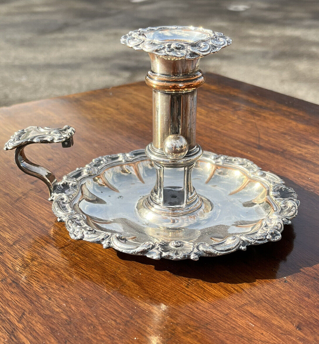 Antique Silver Plate Candlestick