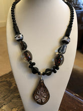 Vintage Glass Lampwork Statement Necklace