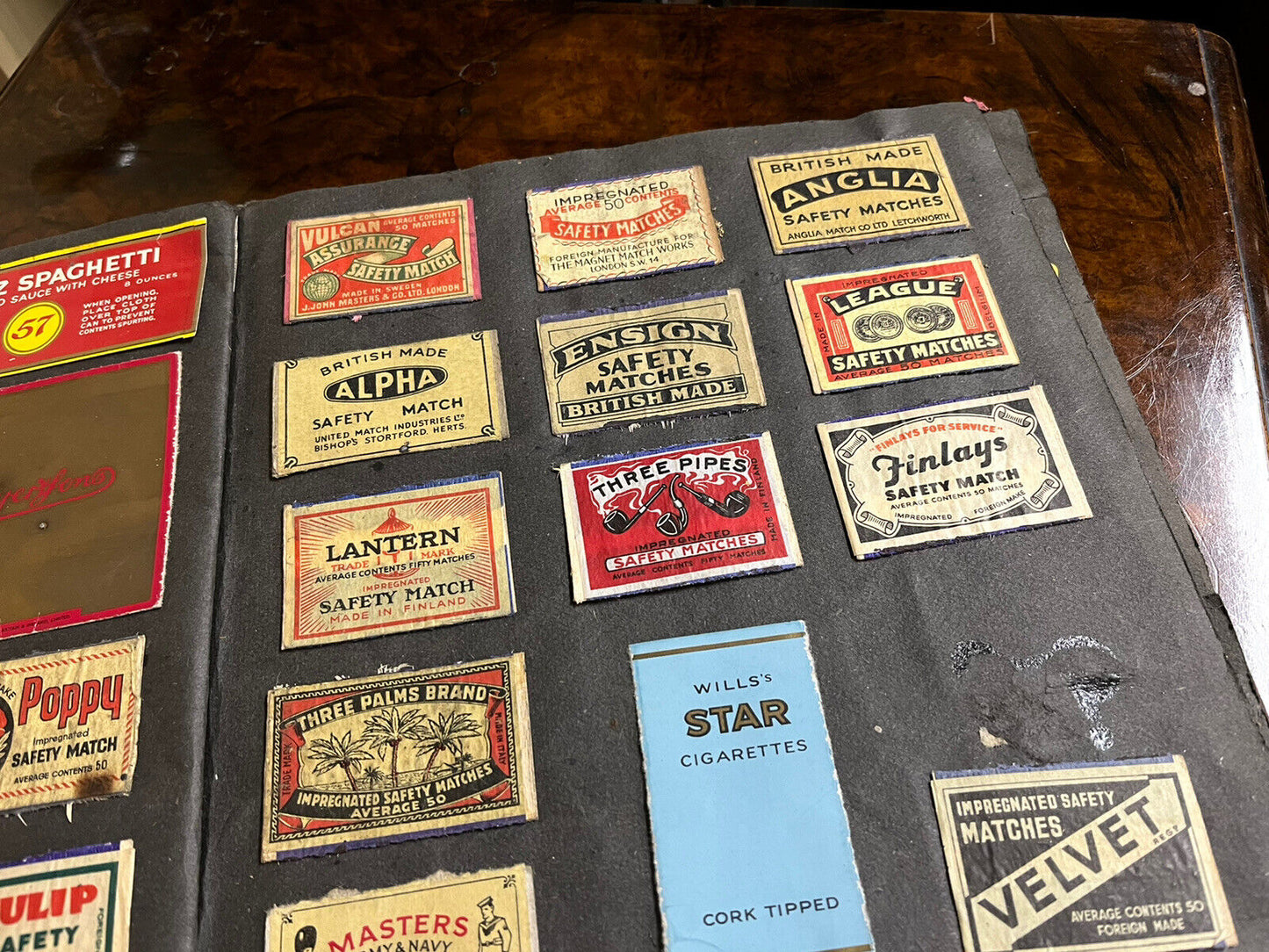 Vintage Collection of old Cigarette Boxes, Matchbox Labels & other Shop labels