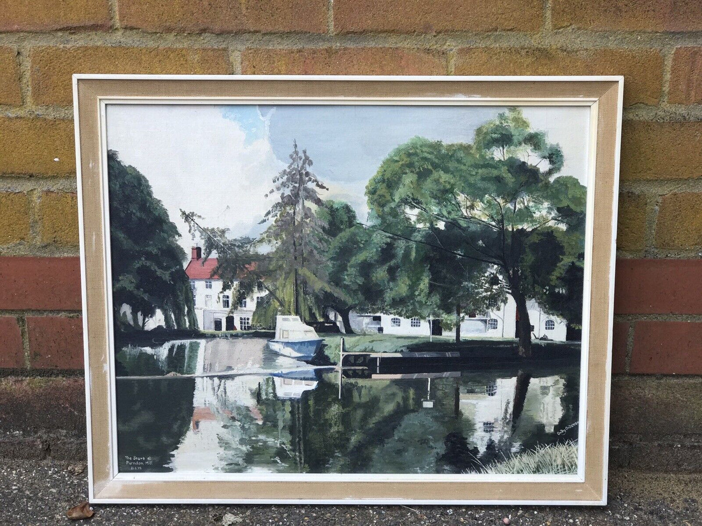 Original Painting Of “The Stort, Parndon Hill, 1978 By Andy Anderson