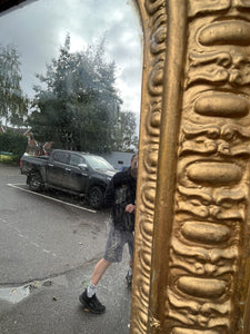 Massive Georgian Early Victorian Overmantle, Gilt Wooden Frame. Original Glass.