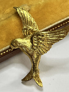 Vintage Napier Signed Gold Tone Bird Brooch