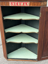 Antique Mahogany Corner Cupboard, Shop Cabinet