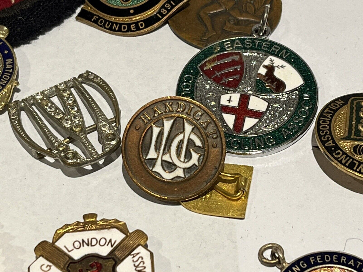 Old Badges. Mostly Bowls Awards And Club Badges