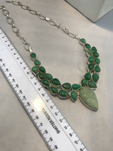 Stylish Statement Natural Green Carved Stone Necklace