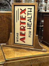 Art Deco Double Sided Aertex For Health Glass Shop Sign In Oak Frame. Very Rare.