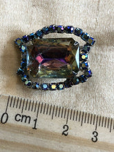 Vintage Rainbow Glass Clip On Earrings Earrings