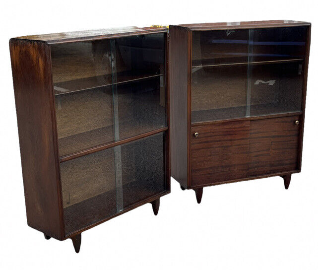 Mid Century Pair Of Bookcases By Beaver & Tapley.
