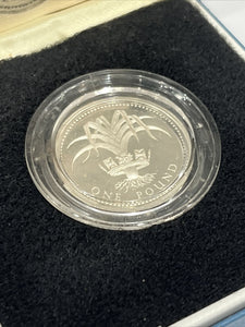 1985 Silver Proof One Pound Coin
