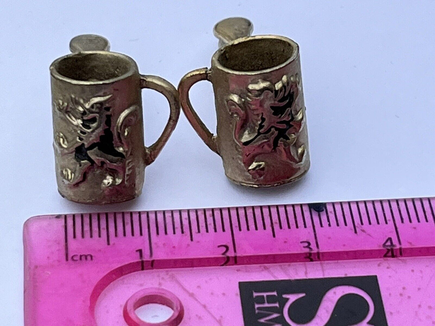Vintage Cufflinks.  Novelty Beer Tankards