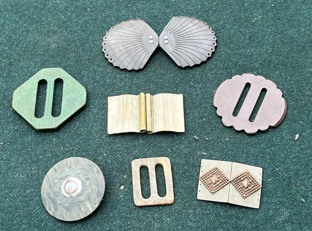 Bakelite And Other Vintage Belt Buckles
