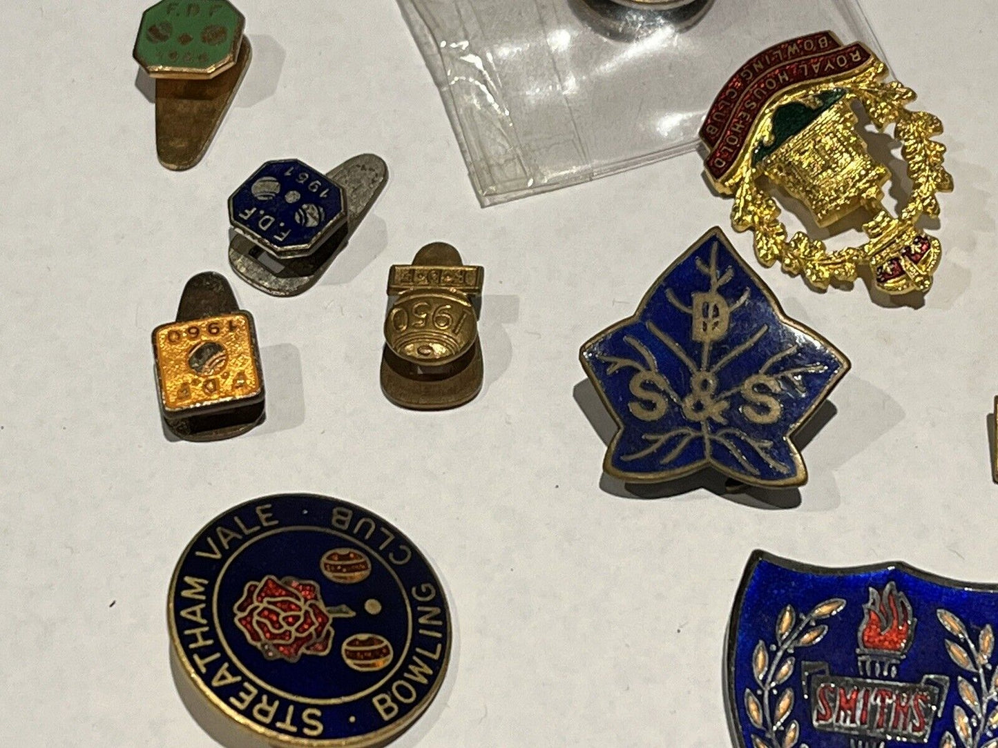 Old Badges. Mostly Bowls Awards And Club Badges