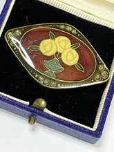Vintage Enamel Flowers Brooch