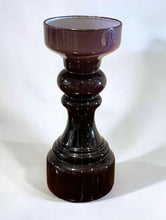 Mid Century Glass Candle Holder