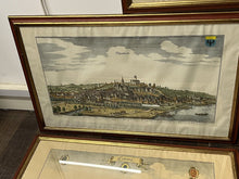 Set Of Antique Coloured Engravings By Conrad Buno Delineaut Of German Towns