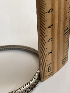 Vintage Silver 925 Stylish Two Tone Modernist Bracelet 13.82g