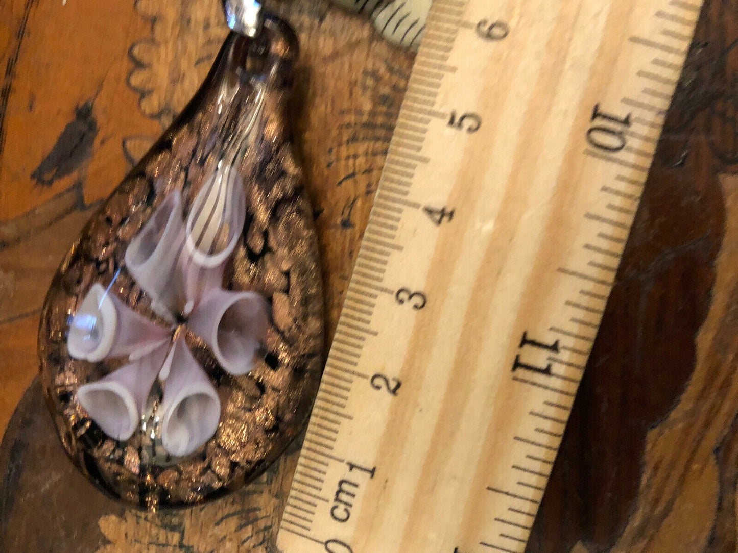 Vintage Glass Lampwork Statement Necklace