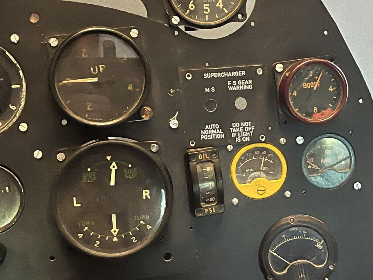RAF Cockpit Dash With Air Ministry Dials
