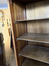 Walnut Bookcase. Adjustable Shelves With Working Lock And Key