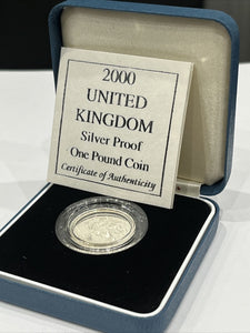 2000 Silver Proof One Pound Coin
