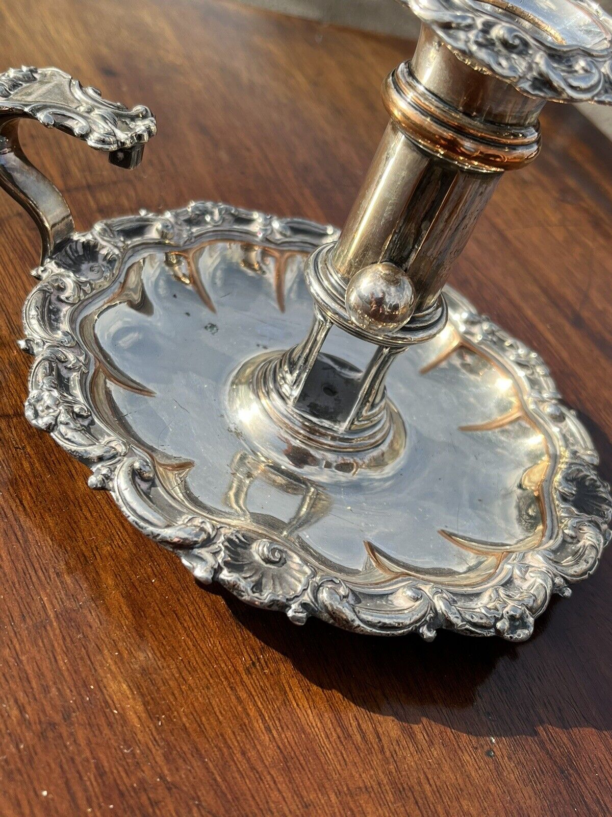 Antique Silver Plate Candlestick