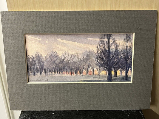 Signed Watercolour " Dusk In St James Park " By Enid Fairhead