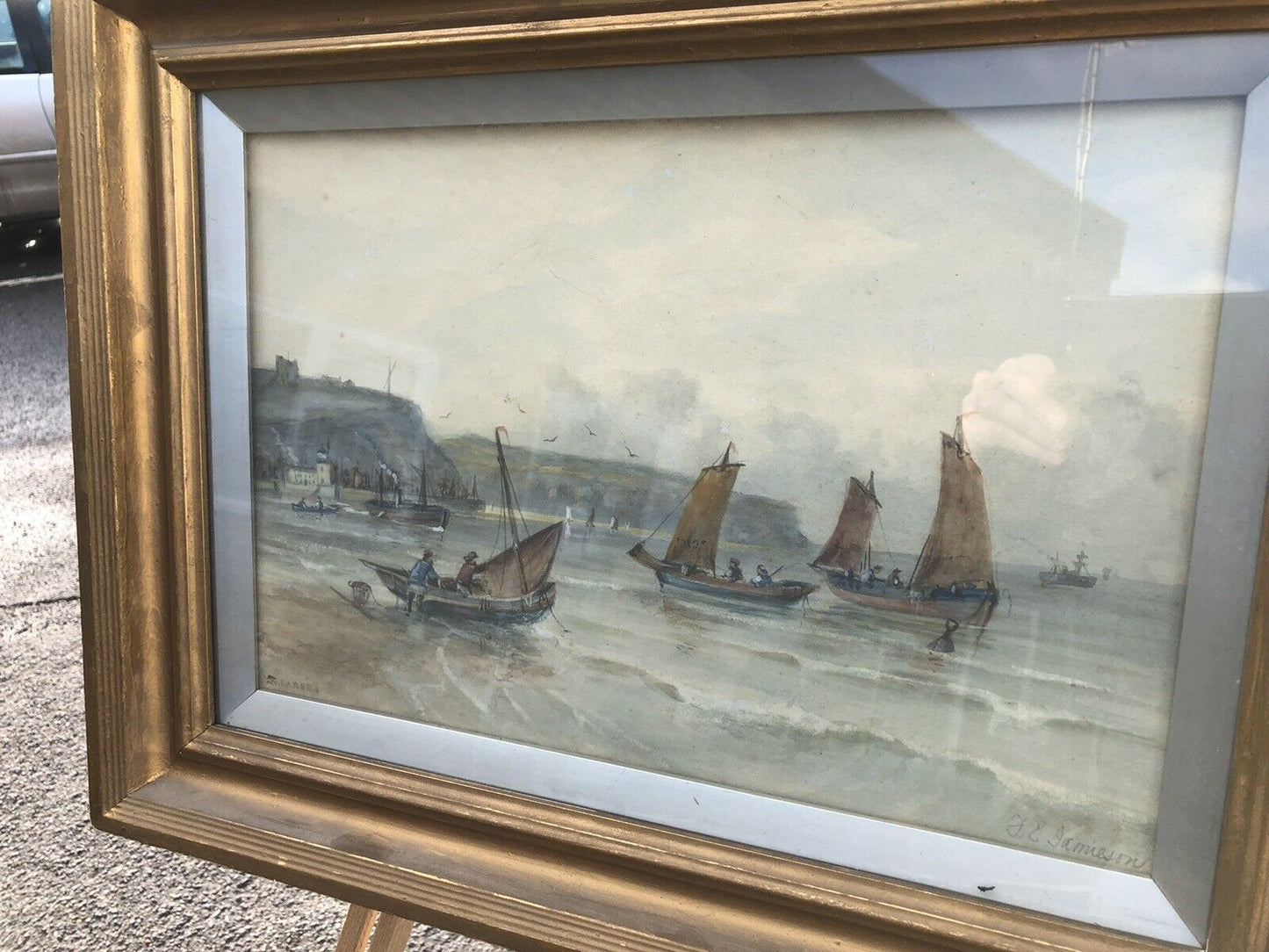 Marine Watercolour By F E Jamieson 1895-1950. Framed.
