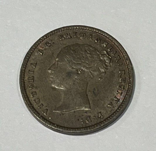 1844 Half Farthing Coin