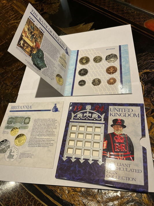 1994 United Kingdom Brilliant Uncirculated Coin Collection