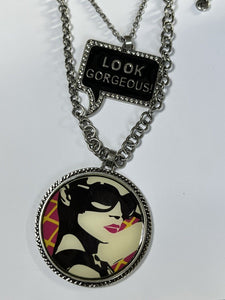 Vintage Lola And Grace 90s Retro Look Gorgeous Long Length Necklace