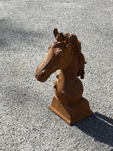 Horse Head Statue, Cast Iron, Large In Size. We Ship Worldwide.