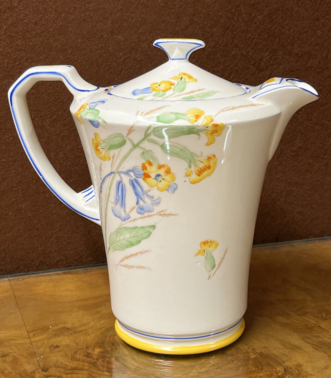 Art Deco Meadow Sweet Coffee Pot By Crown Devon Fieldings