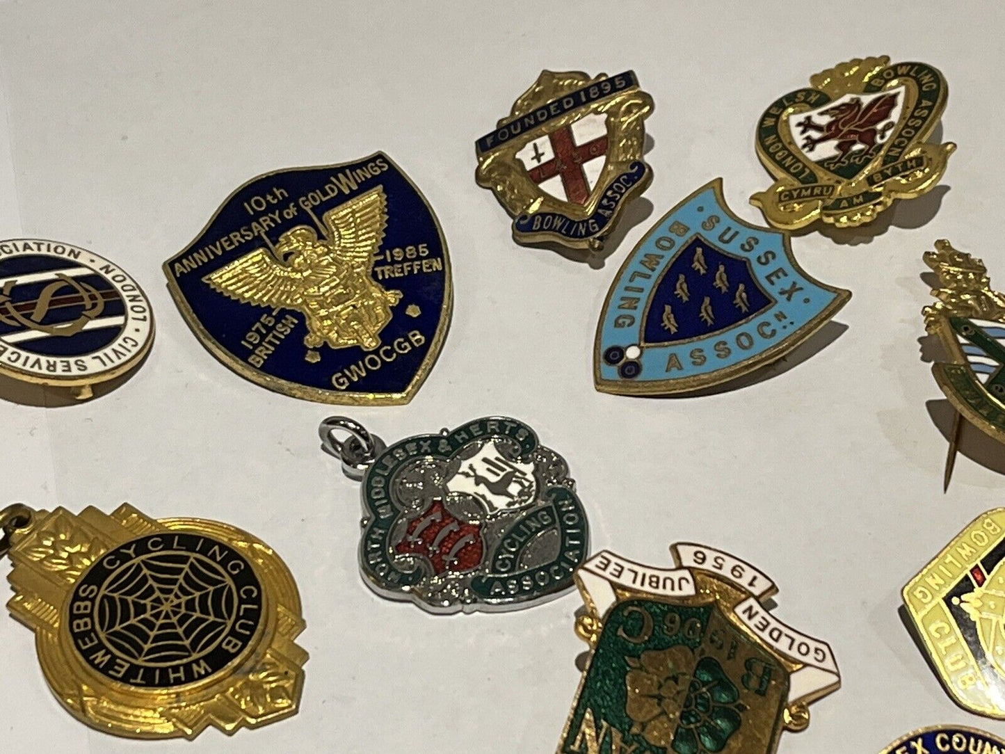 Old Badges. Mostly Bowls Awards And Club Badges