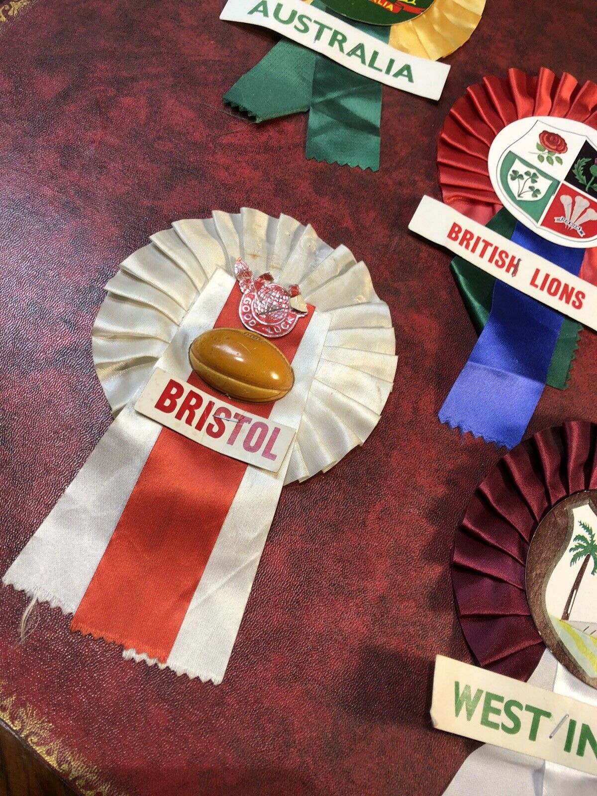 Vintage Football, Rugby & Cricket Rosettes