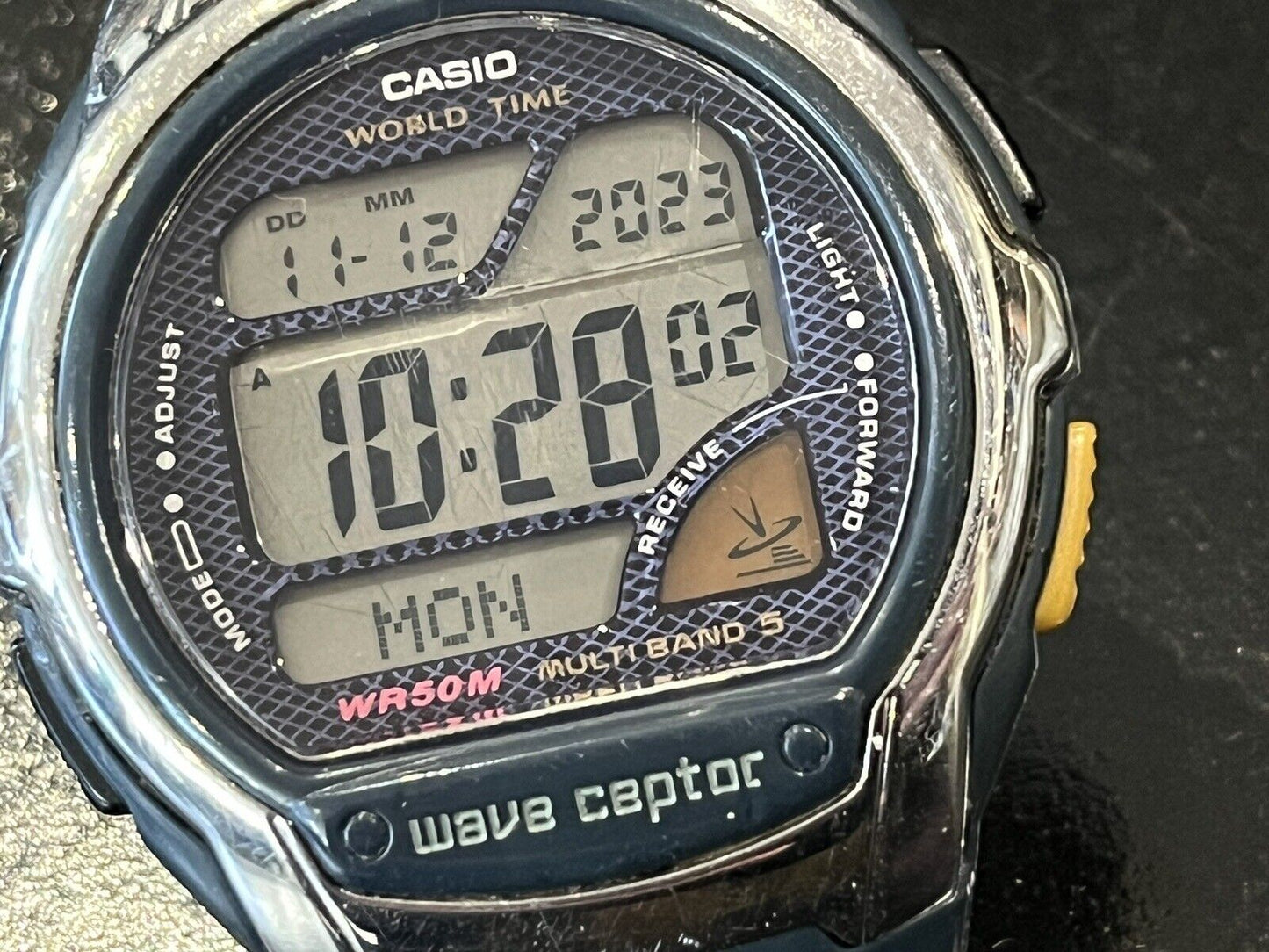 Casio Wave Ceptor World Time Mens Wristwatch