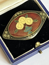 Vintage Enamel Flowers Brooch