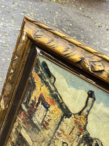 Large Oil On Canvas Of Paris Signed And Dated 1936. 107 X 82 Cms