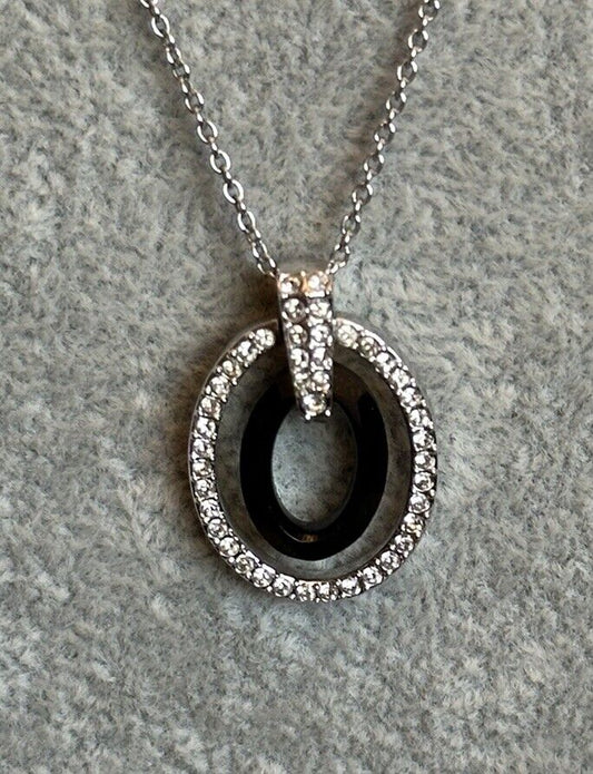 Swarovski Swan Signed Necklace New Tagged Set Boxed