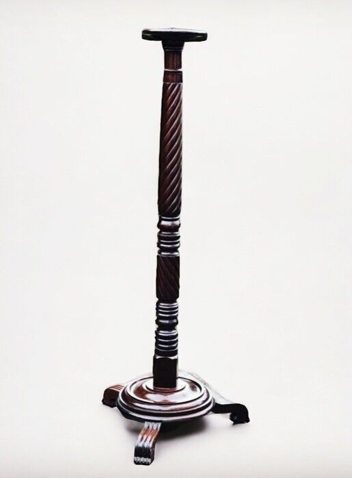 Antique Mahogany Plant Stand/ Torchere. Incredible Quality