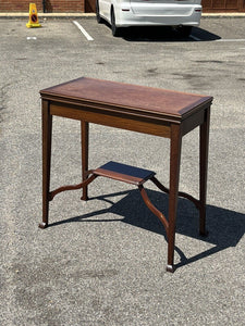 Arts & Crafts Oak & inlaid Games / Card Table